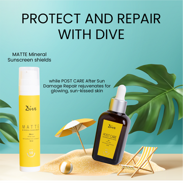 Matte Sunscreen & Post Care Serum