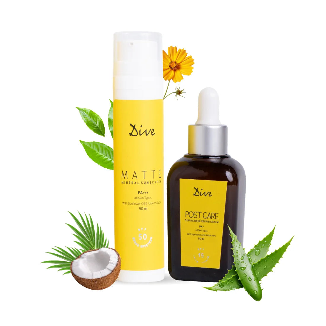 Matte Sunscreen & Post Care Serum